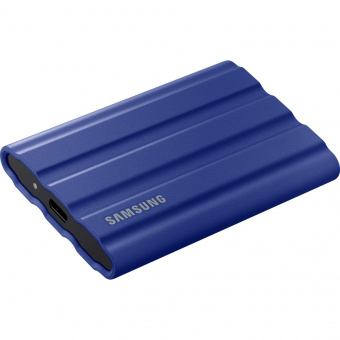 Накопитель SSD Samsung Original USB-C 1Tb MU-PE1T0R/WW Shield T7 1.8" синий от магазина РЭССИ