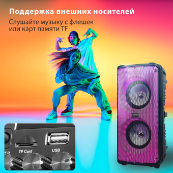 Минисистема SunWind SW-MS30 черный 60Вт FM USB BT SD/MMC от магазина РЭССИ