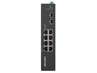 Коммутатор Hikvision DS-3T0510HP-E/HS 8x1Гбит/с 2SFP 6PoE+ 2PoE++ 110W неуправляемый от магазина РЭССИ