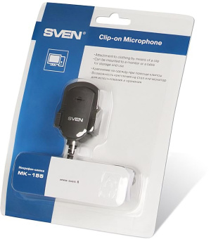 Микрофон проводной Sven MK-155 1.8м черный от магазина РЭССИ