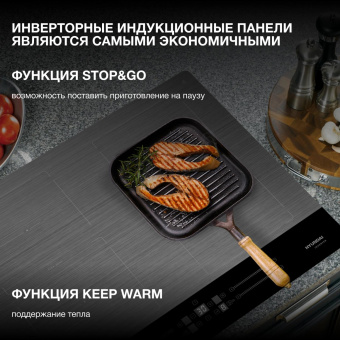 Индукционная варочная поверхность Hyundai HHI 6786 GR темно-серый от магазина РЭССИ