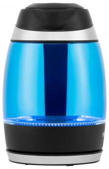 Чайник электрический Starwind SKG2216 1.8л. 2200Вт синий/черный (корпус: стекло) от магазина РЭССИ