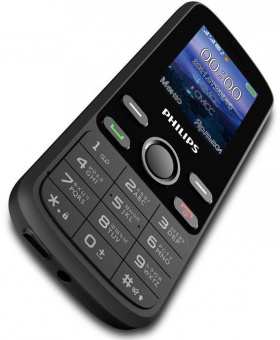 Мобильный телефон Philips E111 Xenium черный моноблок 2Sim 1.77" 128x160 GSM900/1800 MP3 FM microSD max16Gb от магазина РЭССИ