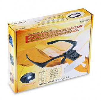 Очки монтажные 5 линз с подсветкой 9892В от магазина РЭССИ