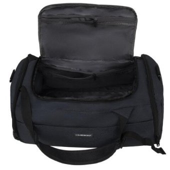 Сумка спортивная HEIKKI Travel ХЕЙКИ с отделением для обуви 7 карманов темно-серая 23x48x25 см 272628 от магазина РЭССИ