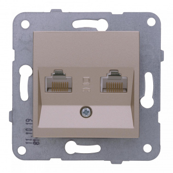 Розетка комп. Panasonic Karre Plus & Arkedia Slim WKTT04062BR-RU скрыт. IP20 бронза (упак.:1шт) от магазина РЭССИ