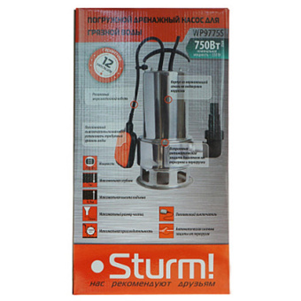 Насос дренажный Sturm! WP9775S 750Вт 13800л/час от магазина РЭССИ