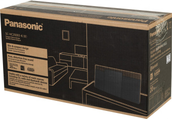 Микросистема Panasonic SC-HC200EE-K черный 20Вт CD CDRW FM USB BT от магазина РЭССИ