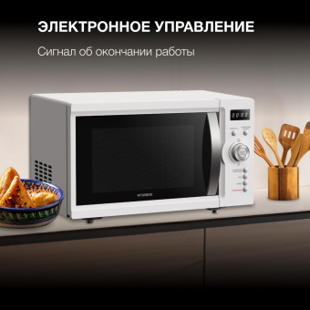 Микроволновая Печь Hyundai HYM-D3007 23л. 800Вт белый от магазина РЭССИ