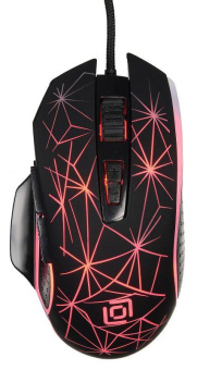 Мышь Оклик 935G STARFALL черный оптическая (3200dpi) USB (8but) от магазина РЭССИ