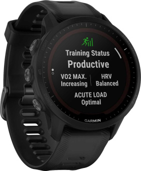 Смарт-часы Garmin Forerunner 955 33мм 1.3" корп.черный рем.черный разм.брасл.:130-220мм (010-02638-30) от магазина РЭССИ