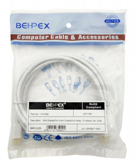 Кабель 1.2v miniDisplayPort (m) miniDisplayPort (m) 2м белый от магазина РЭССИ