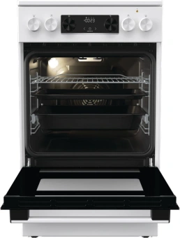Плита Электрическая Gorenje GEC5C42WG белый стеклокерамика (без крышки) от магазина РЭССИ