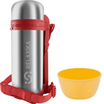 Универсальный термос для еды и напитков Relaxika 201 1.5 литра стальной R201.1500.1 от магазина РЭССИ