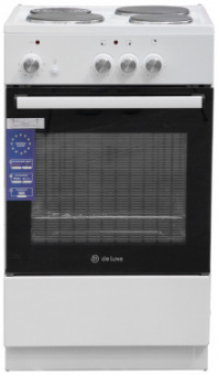 Плита Электрическая De Luxe 5003.18э белый эмаль (без крышки) от магазина РЭССИ