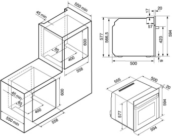 Духовой шкаф Электрический Krona Adriano 60 Wh G2 белый от магазина РЭССИ