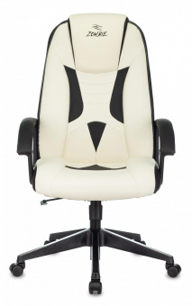 Кресло игровое Zombie 8 белый/черный эко.кожа крестов. пластик от магазина РЭССИ