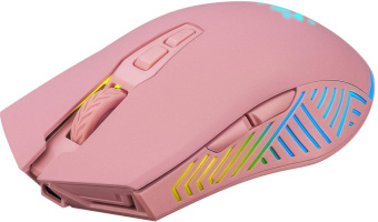 Мышь Defender Pandora GM-502 розовый оптическая 3200dpi silent беспров. USB 6but (52501) от магазина РЭССИ