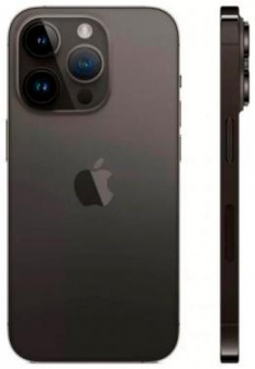 Смартфон Apple A2889 iPhone 14 Pro 256Gb 6Gb черный космос моноблок 3G 4G 2Sim 6.1" 1179x2556 iOS 16 48Mpix 802.11 a/b/g/n/ac/ax NFC GPS GSM900/1800 GSM1900 TouchSc Protect от магазина РЭССИ