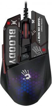 Мышь A4Tech Bloody W60 Max Mini черный оптическая (12000dpi) USB (9but) от магазина РЭССИ