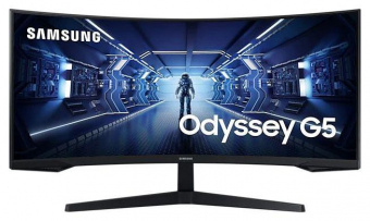 Монитор Samsung 34" Odyssey G5 C34G55TWWI черный VA LED 1ms 21:9 HDMI матовая 250cd 178гр/178гр 3440x1440 165Hz DP UW 5.6кг от магазина РЭССИ