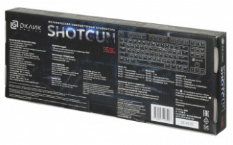 Клавиатура Оклик 969G SHOTGUN механическая черный USB Multimedia for gamer LED от магазина РЭССИ