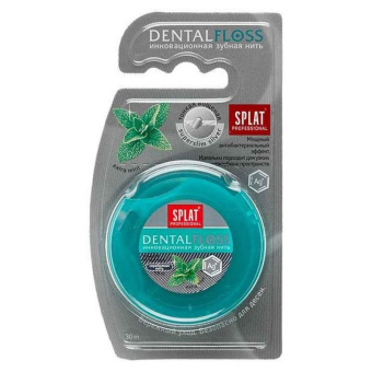 Зубная нить Splat DentalFloss с мята тонкая с волокнами серебра 102.14052.0101 от магазина РЭССИ