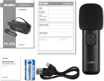 Колонка порт. Sven PS-235 черный 12W 2.0 BT 3600mAh (SV-022075) от магазина РЭССИ