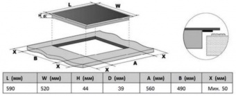 Варочная поверхность Lex EVH 642-1 BL черный от магазина РЭССИ