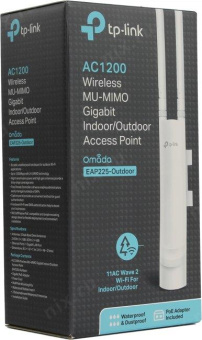 Точка доступа TP-Link EAP225 AC1350 10/100/1000BASE-TX белый от магазина РЭССИ