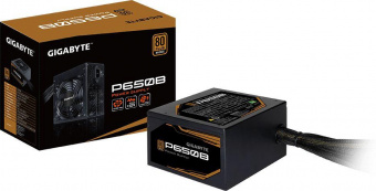 Блок питания Gigabyte ATX 650W GP-P650B 80+ bronze (24+4+4pin) APFC 120mm fan 6xSATA RTL от магазина РЭССИ