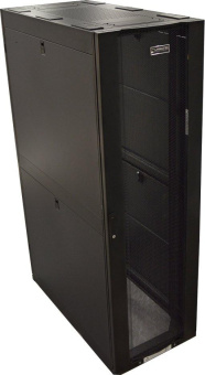 Шкаф коммутационный Lanmaster LAN-DC-CBP-xxU-8xy (LAN-DC-CBP-42UX6X12) напольный 42U 600x1200мм пер.дв.перфор. задн.дв.перфор. 4 бок.пан. 1500кг черный 101кг 1992мм металл от магазина РЭССИ