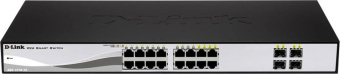Коммутатор D-Link DGS-1210-16 DGS-1210-16/G2A (L2) 16x1Гбит/с 4xКомбо(1000BASE-T/SFP) настраиваемый от магазина РЭССИ