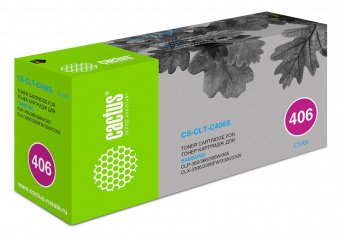 Картридж лазерный Cactus CS-CLT-C406S CLT-C406S голубой (1000стр.) для Samsung CLP-360/365/CLX-3300/3305 от магазина РЭССИ