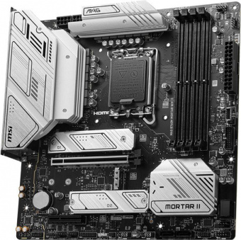 Материнская плата MSI MAG B760M MORTAR WIFI II Soc-1700 Intel B760 4xDDR5 mATX AC`97 8ch(7.1) 2.5Gg+HDMI+DP от магазина РЭССИ