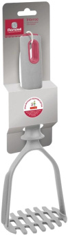 Картофелемялка Rondell Intense RD-659 серый/красный упак.:картонная подложка от магазина РЭССИ
