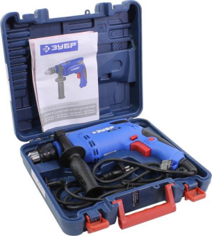 Дрель ударная Зубр ЗДУ-780 ЭРКМ2 780Вт патрон:кулачковый реверс (кейс в комплекте) от магазина РЭССИ