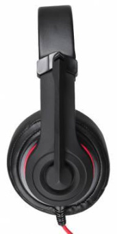 Наушники с микрофоном Оклик HS-L330G NIGHTMARE черный/красный 1.9м мониторные оголовье (359481) от магазина РЭССИ