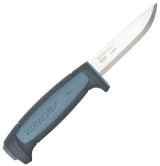 Нож Morakniv Basic 511 (14047) стальной разделочный лезв.91мм прямая заточка голубой/серый от магазина РЭССИ