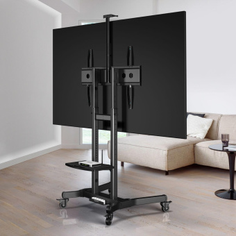 Стойка для телевизора Onkron TS1891 черный 50"-90" макс.100кг напольный мобильный от магазина РЭССИ
