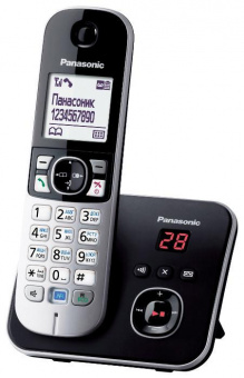 Р/Телефон Dect Panasonic KX-TG6821RUM серый металлик автооветчик АОН от магазина РЭССИ