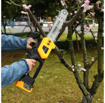 Электрическая цепная пила Deko DKCHS 20-12 дл.шины:12" (30cm) ЗУ (085-2001) от магазина РЭССИ