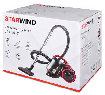 Пылесос Starwind SCV3410 1800Вт черный/бордовый от магазина РЭССИ