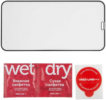 Защитное стекло для экрана Redline черный для Apple iPhone 12 mini антиблик. 1шт. (УТ000021878) от магазина РЭССИ