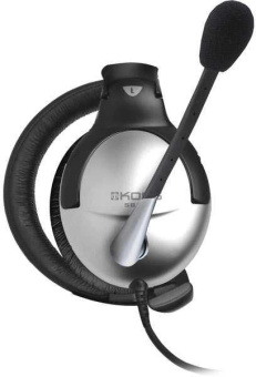 Наушники с микрофоном Koss SB45-USB черный/серебристый 2.4м мониторные оголовье (15116464) от магазина РЭССИ