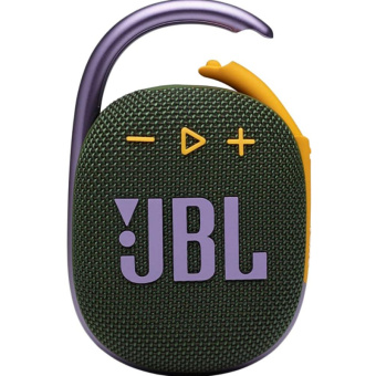 Колонка порт. JBL Clip 4 зеленый 5W 1.0 BT 15м 500mAh (JBLCLIP4GRN) от магазина РЭССИ