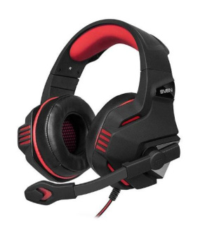 Наушники с микрофоном Sven AP-G890MV черный/красный 2.2м накладные оголовье (SV-016364) от магазина РЭССИ