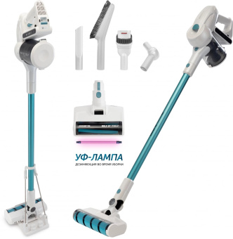 Пылесос Polaris HandStick Pro PVCS 4000 450Вт белый/бирюзовый от магазина РЭССИ