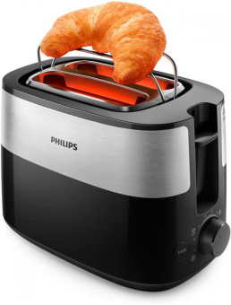 Тостер Philips HD2516 830Вт черный/стальной от магазина РЭССИ