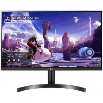 Монитор LG 27" 27QN600-B черный IPS LED 5ms 16:9 HDMI матовая 1000:1 350cd 178гр/178гр 2560x1440 DP 2K от магазина РЭССИ